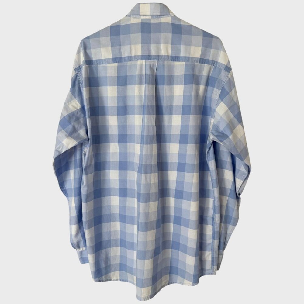 Cinch Check Pattern Button-Down Long-Sleeve Shirt… - image 4